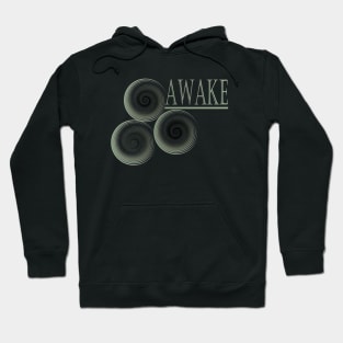 Spiral Of Life and Quote 'Awake' (green) Hoodie